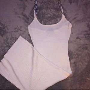 Urban planet white Tight stretchy mini dress